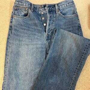 Denim Forum (The Farrah Hi-rise Wide Jean)